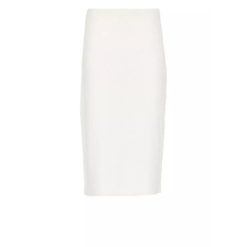 Fabiana Filippi Linen And Cotton Skirt White 