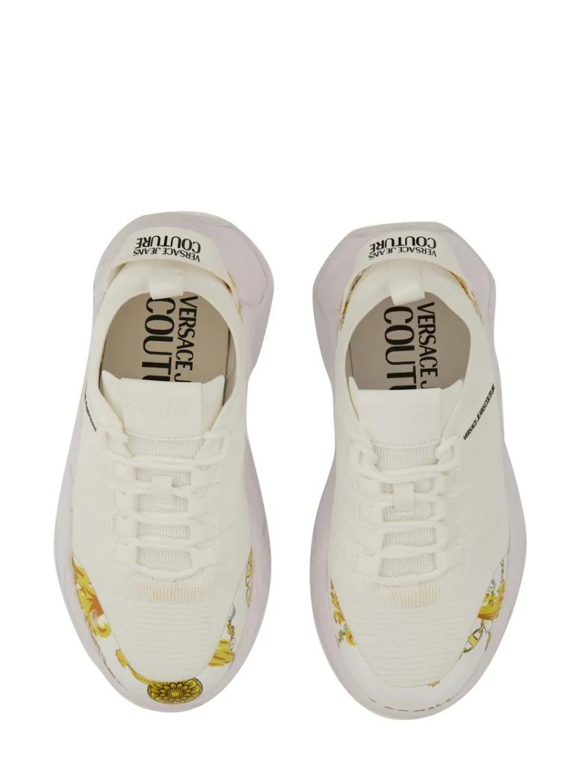 Thumbnail - Versace Jeans Couture Low-Top Sneaker - White Sneakers With Bold Logo And Textured Upper - Gr. 37 (EU) - in Weiß - für D...