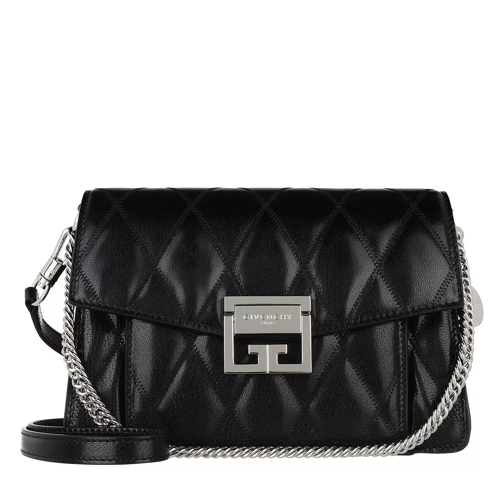Givenchy Small GV3 Crossbody Bag Quilted Leather Black Borsetta a tracolla