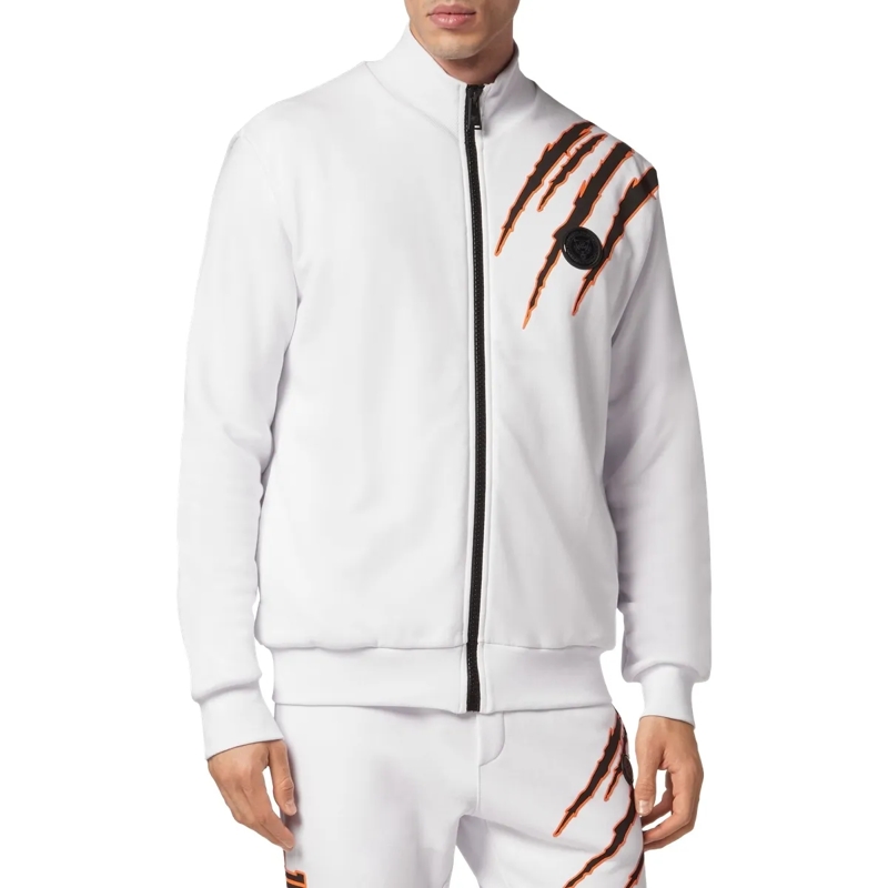 Plein Sport Daunenjacke Sweatjacke Scratch weiss(Image 3)
