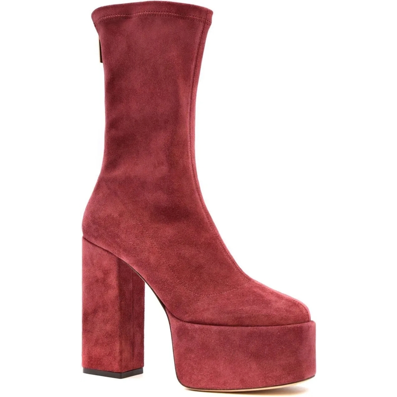 Paris Texas Stiefel Booties Maroon braun