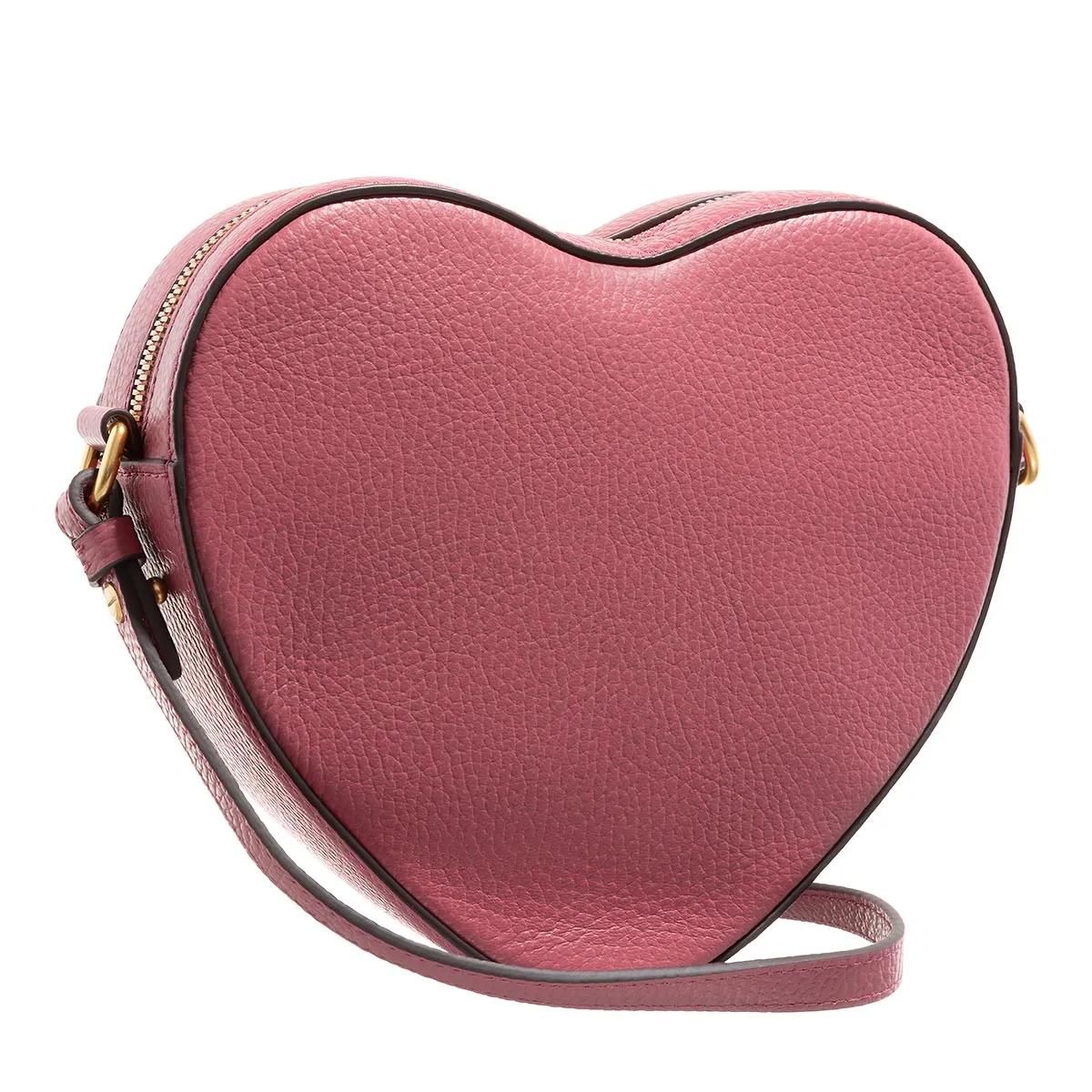 Coccinelle Leren Crossbody Tas met Ritssluiting Pink Dames