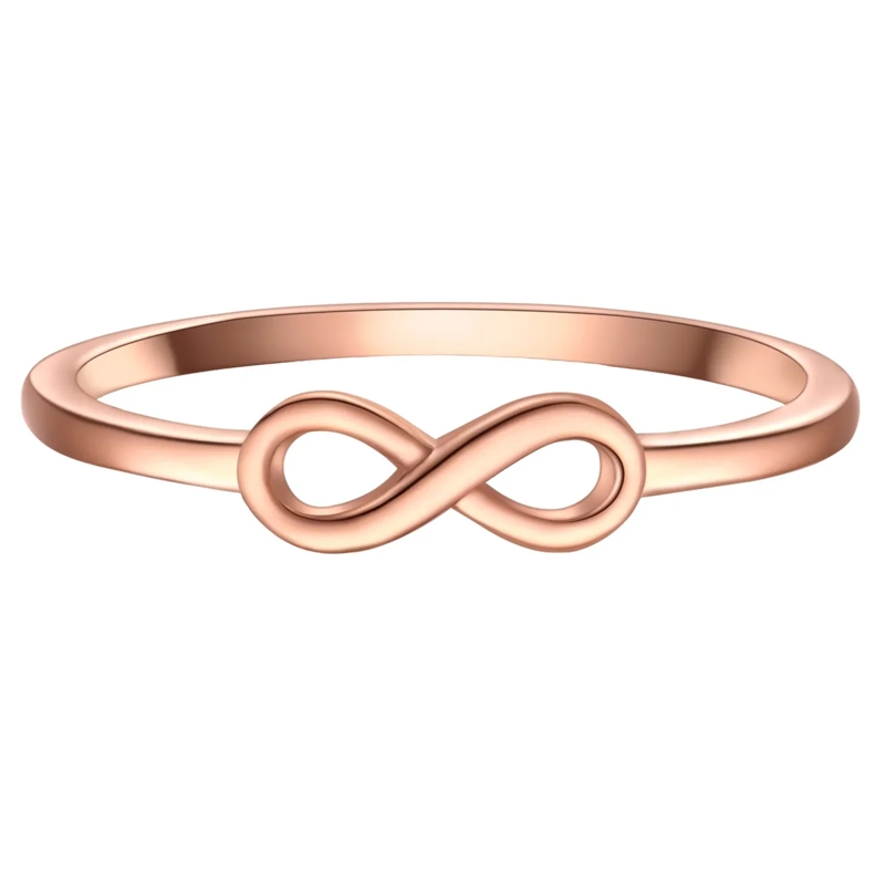 Glanzstücke München Ring Sterling Silber Ring Infinity rosegold