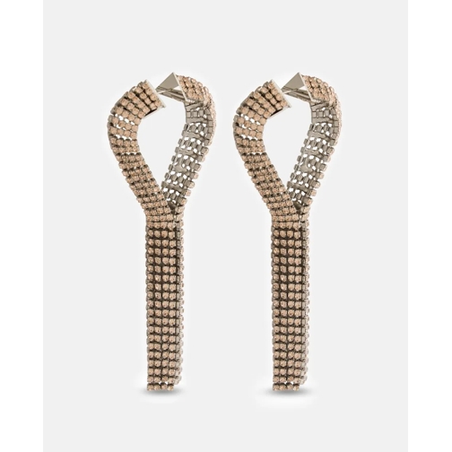 Paco Rabanne Clou d'oreille Rhinestone Drop Earrings With Platinum Finish Gold (Image 2)