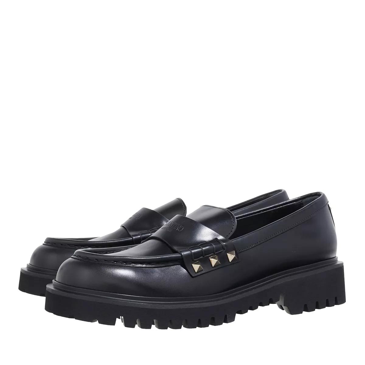 Valentino Garavani Loafers & Ballerinas - Loafer Rockstud - Gr. 37 (EU) - in Schwarz - für Damen