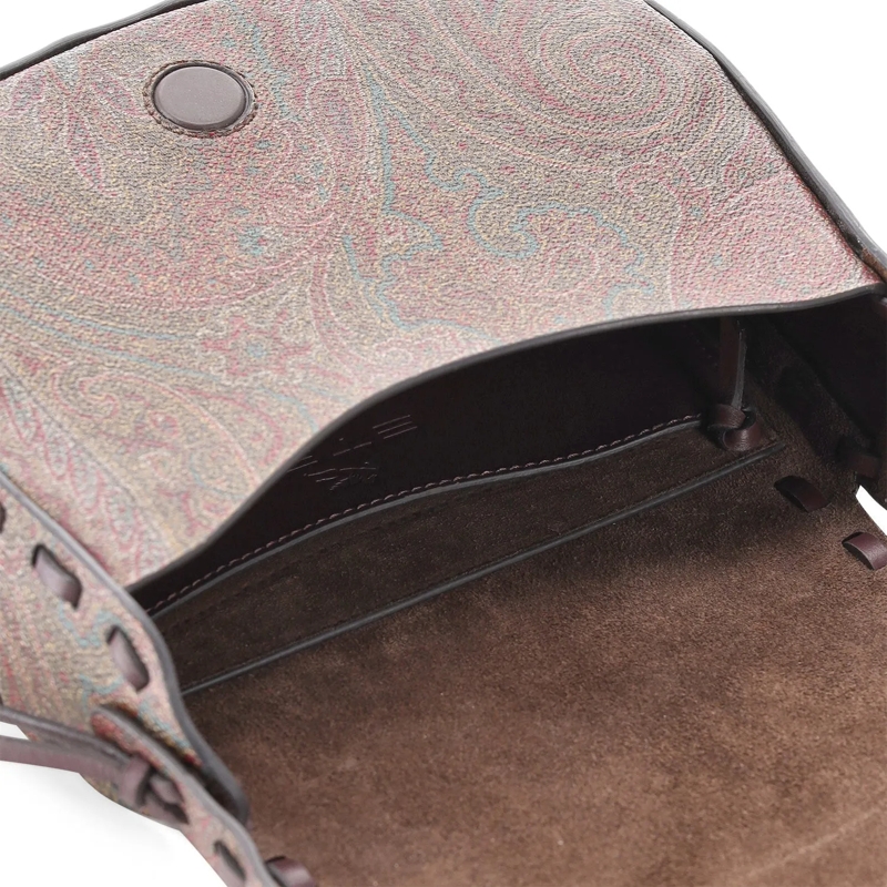 Etro Crossbody Bag Umhängetasche aus Leder braun(Image 5)