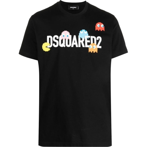 Dsquared2 T-Shirts t shirt a logo imprime 24 schwarz