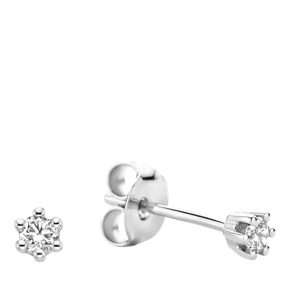 Isabel Bernard Ohrringe - De la Paix Emily 14 karat ear studs  diamond 0.10 - Gr. unisize - in Silber - für Damen