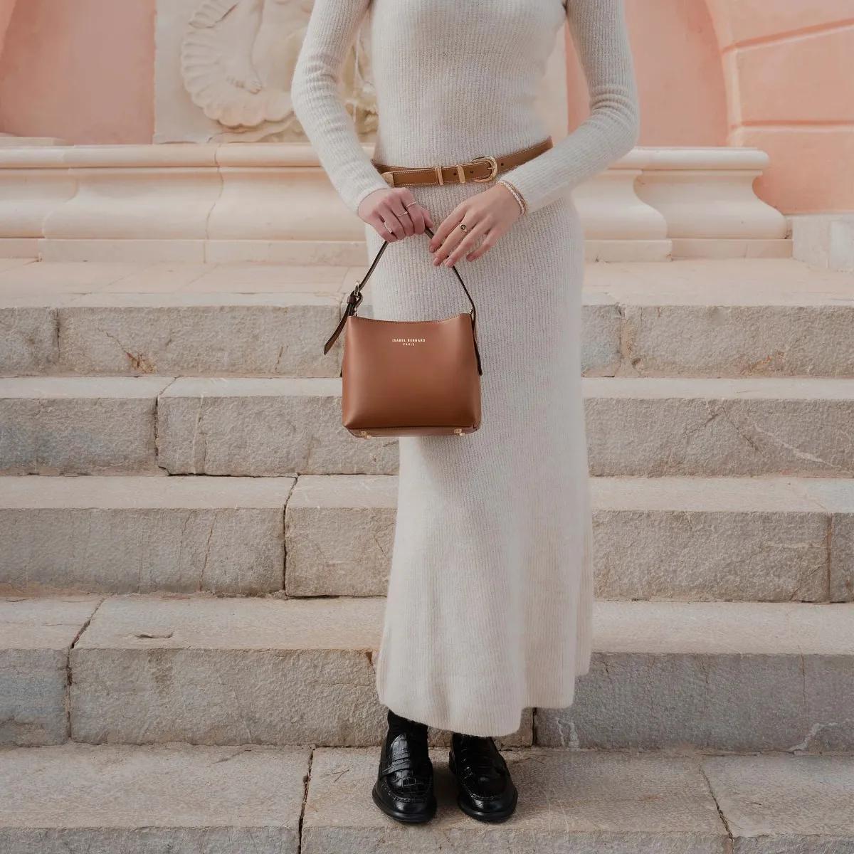 Isabel Bernard Crossbody bags Honoré damen Handtasche Kognak IB21 in cognac