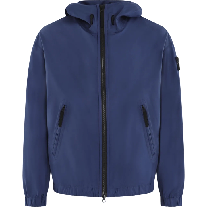 Stone Island Heren Supima Cotton Jacket Blauw mehrfarbig Daunenjacke