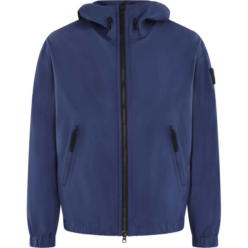Stone Island Doudoune Heren Supima Cotton Jacket Blauw mehrfarbig