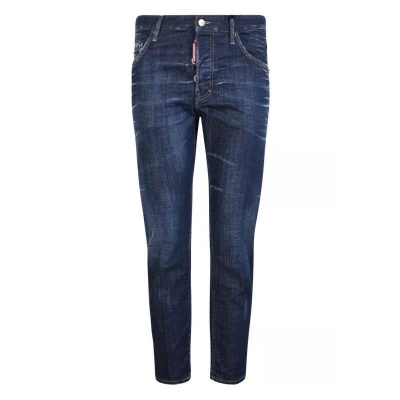 Dsquared2 Jeans Bleach-Effect Blue Jeans Blue