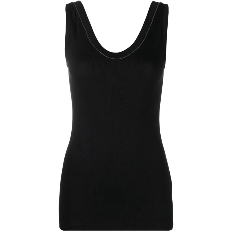 Brunello Cucinelli Bluse canotta v davanti divers mehrfarbig