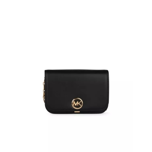 MICHAEL Michael Kors Messanger' Black Leather Crossbody Bag Black Sac à bandoulière