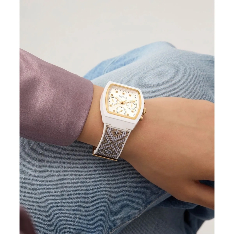 Guess Quarzuhr Quarz-Analoguhr Rendezvous silber(Image 5)