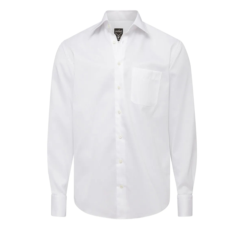 VAN LAACK Hemd Hemd Comfort Fit Uni weiss