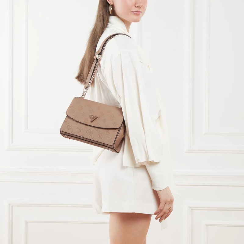 Guess Sac à bandoulière Cresidia Cnvrtble Xbody Flap Beige(Image 3)