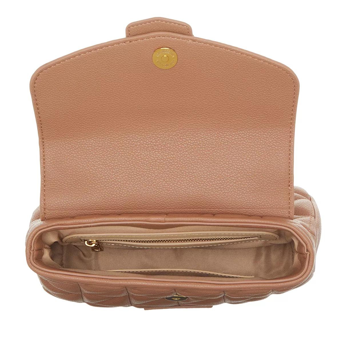 Borsa donna con manico e tracolla Love Moschino, cammello