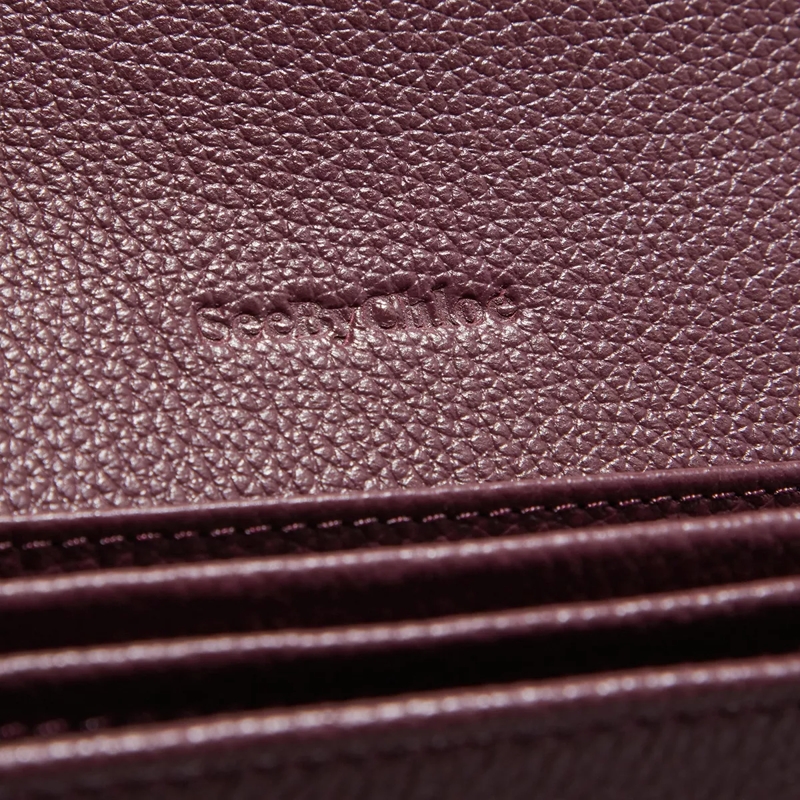 See By Chloé Kontinentalgeldbörse Continental Wallet Leather Full Violine(Image 4)