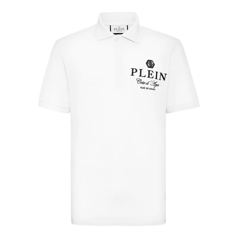 Philipp Plein Top Polohemd weiss