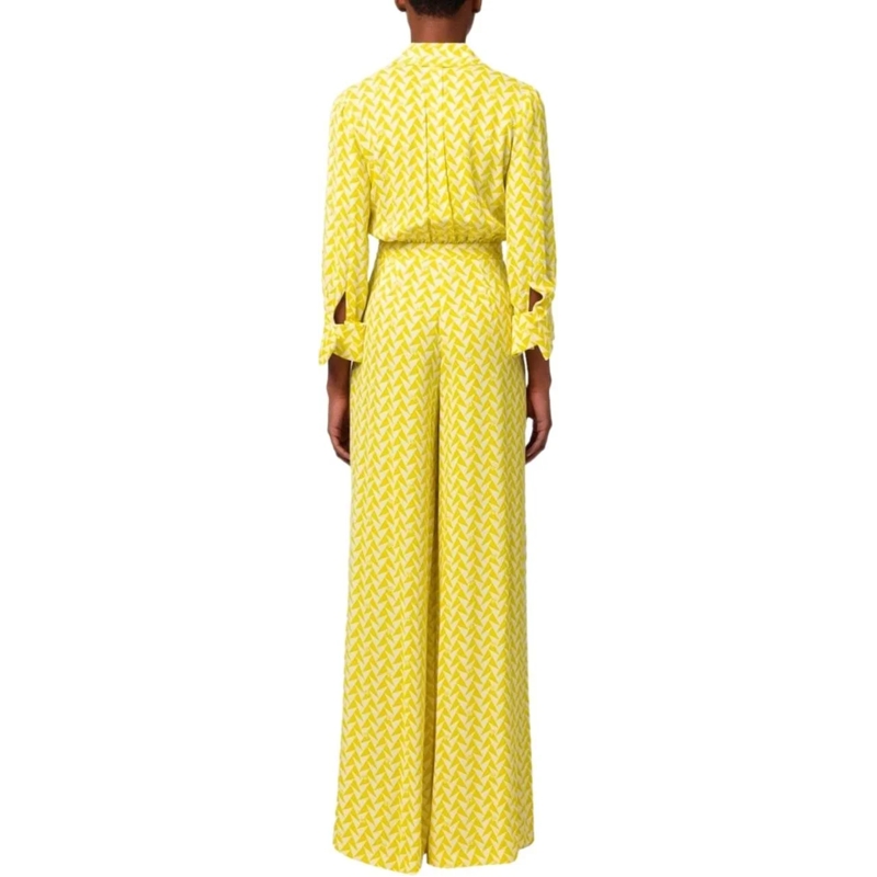 Elisabetta Franchi Midikleid Cedar And Butter Monogram Jumpsuit Yellow gelb(Image 3)