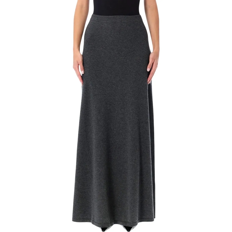 Balenciaga Minirok Wool Maxi Skirt Black