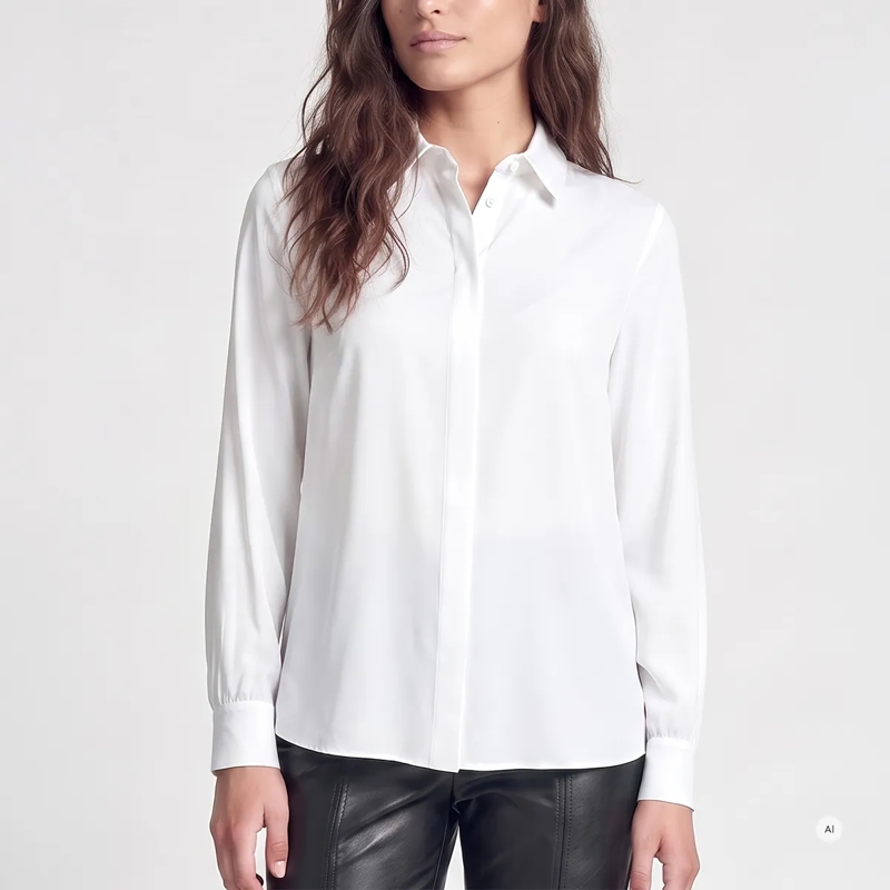 Marc Aurel Bluse Diese Poplinebluse mit Raffungsdetail im Rücken au weiss(Image 3)