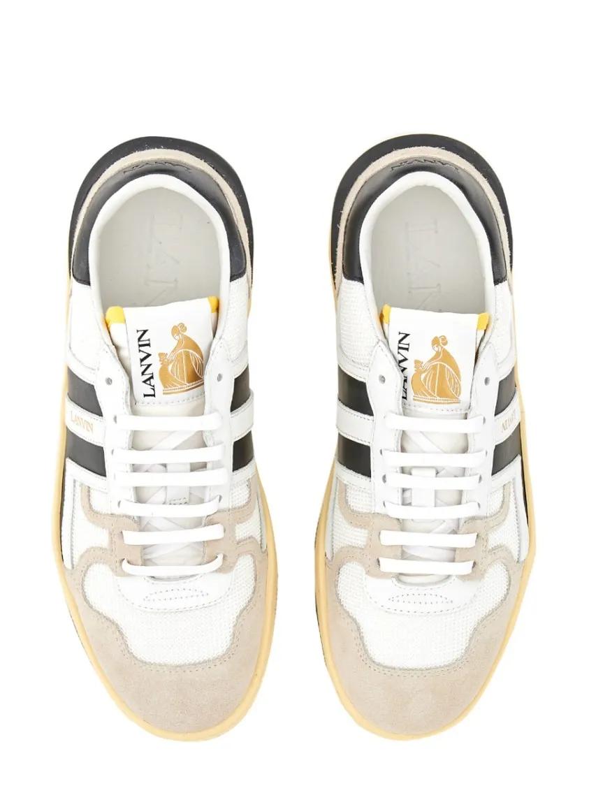 Thumbnail - Lanvin Low-Top Sneaker - Mesh, Suede And Nappa Leather Sneaker - Gr. 39 (EU) - in Weiß - für Damen