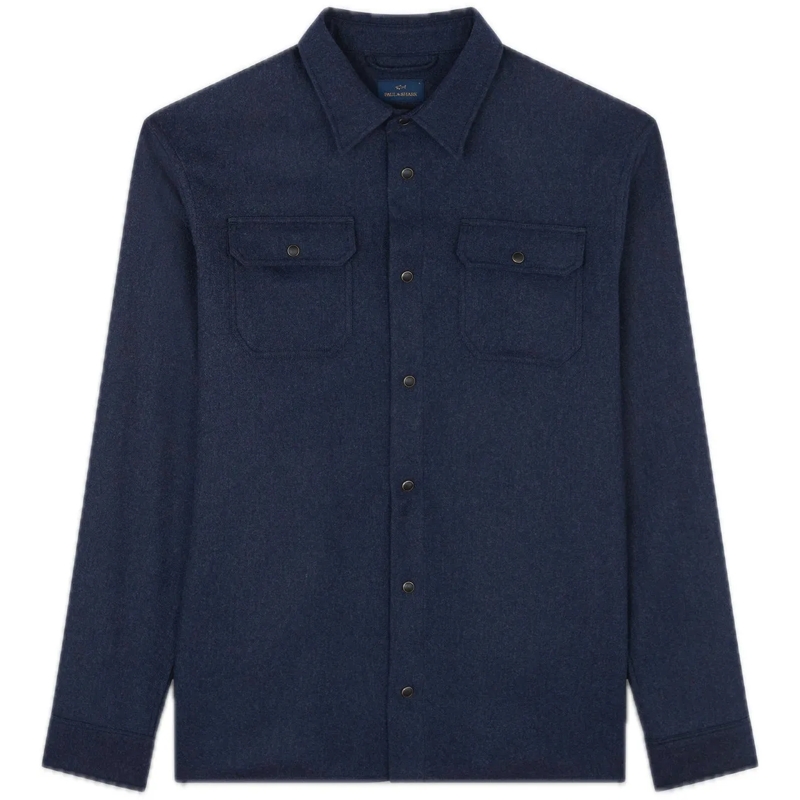 Paul & Shark Doudoune Wool blend overshirt blau