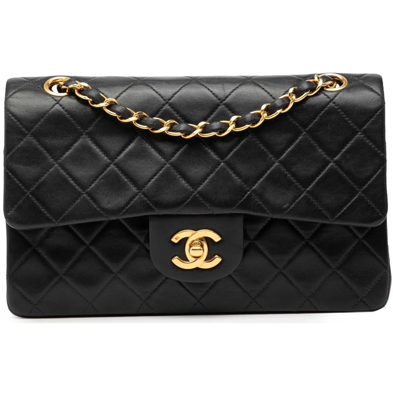 Chanel Schultertasche Small Classic Lambskin Double Flap schwarz