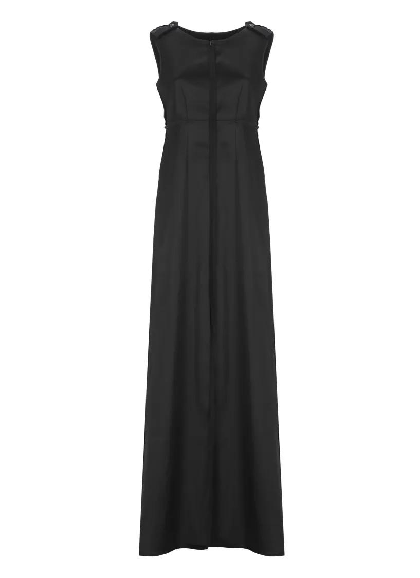 Thumbnail - MM6 Maison Margiela - Black Viscose Dress - Größe 42 - schwarz