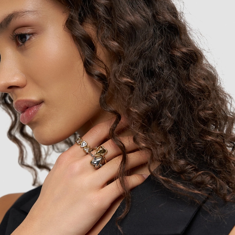 Liebeskind Berlin Ring Edelstahl Glass Heart gold(Image 6)