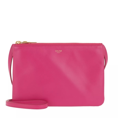Celine Trio Handle Bag Leather Pink Crossbody Bag
