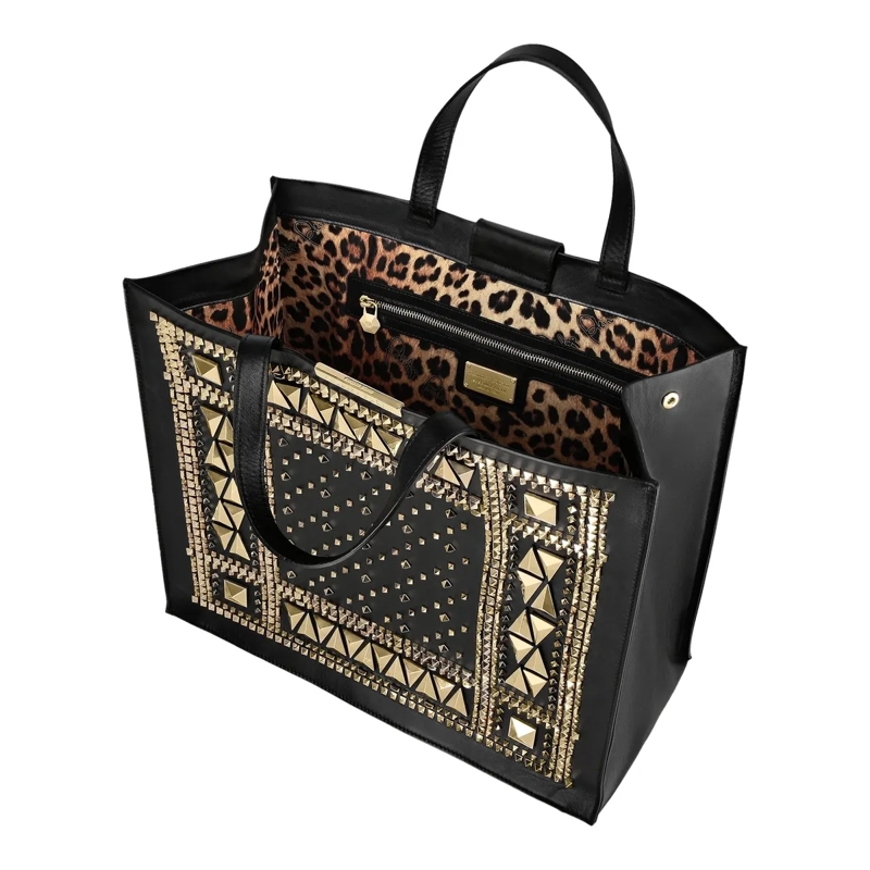 Philipp Plein Shopper Tragetasche Mit Nietenverzierungen schwarz(Image 4)