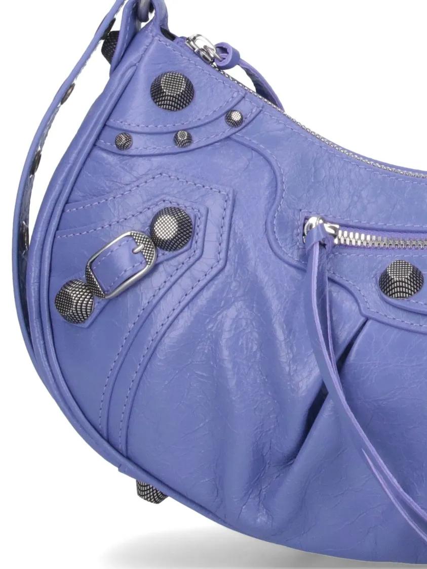 Balenciaga Hobo bags Small 'Le Cagole' Crossbody Bag – Purple in paars