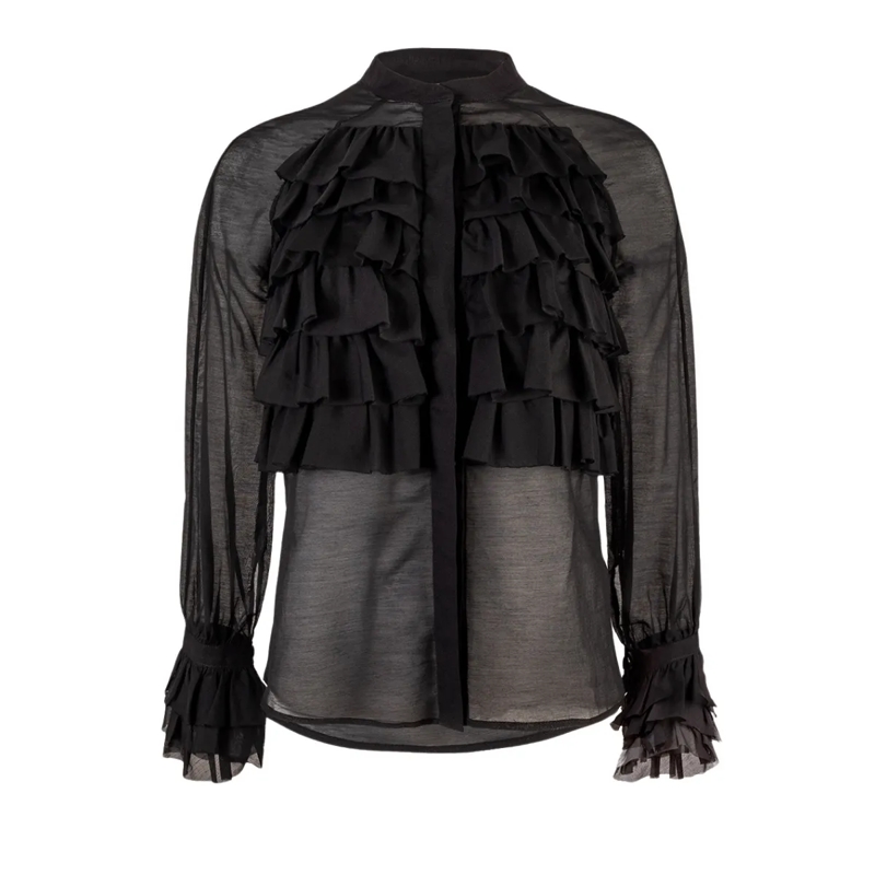 Helene Galwas Bluse Bluse DEBRA schwarz