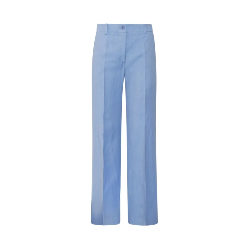 P.A.R.O.S.H.  Raisa25 Light Blue Viscose Pants Blue