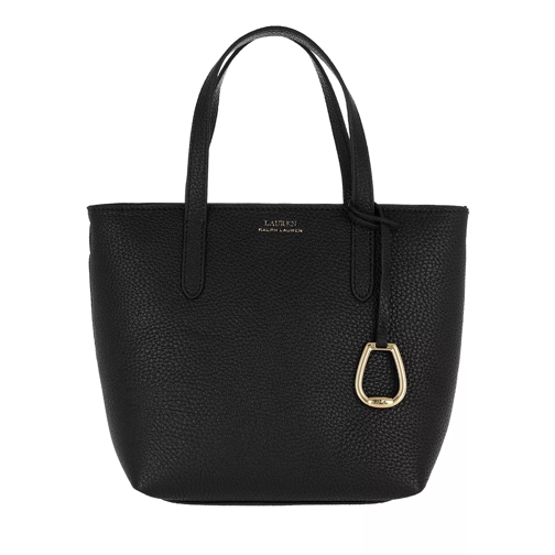 Lauren Ralph Lauren Mini Tz Tote Crossbody Bag Black/Taupe Rymlig shoppingväska
