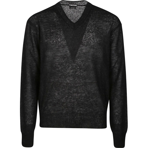 Tom Ford  V-neck Sweater Black schwarz