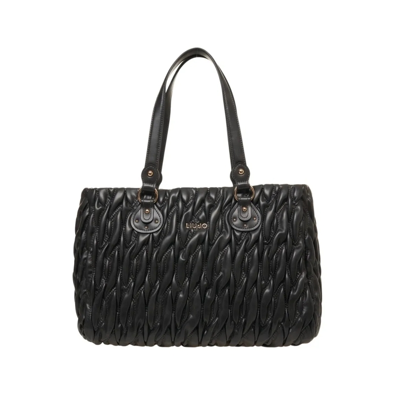 LIU JO Fourre-tout Aide' Quilted Shopper Black