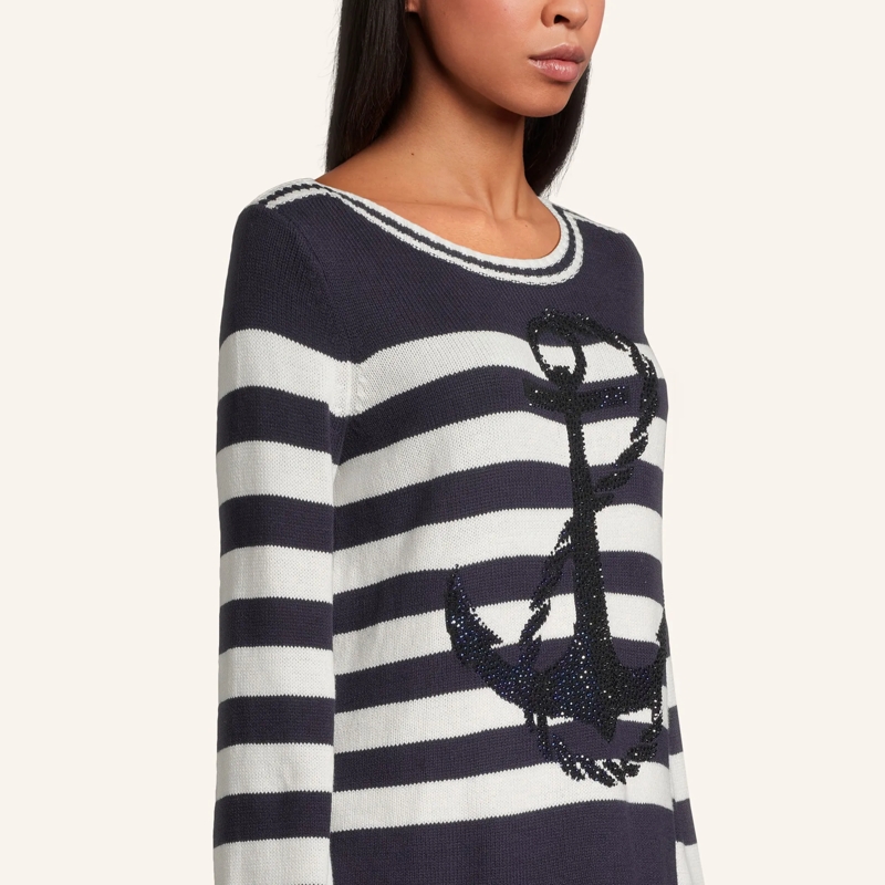 Princess goes Hollywood Pullover Pullover mit Schmucksteinen dunkel-blau(Image 4)