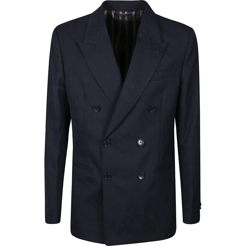 Etro  Double Breasted Jacket Blue blau