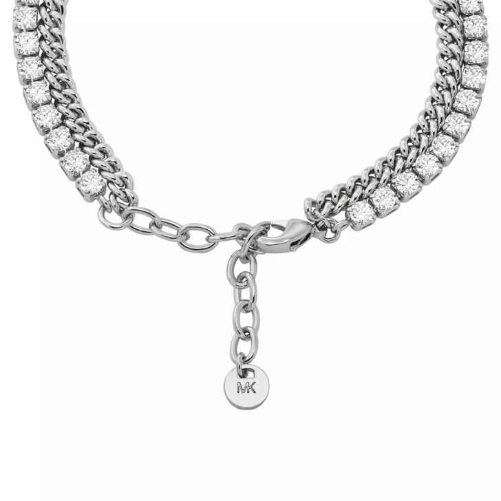 Michael kors silver hot sale diamond bracelet