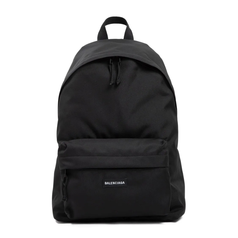 Balenciaga Rucksack Black Recycled Nylon Backpack With Functional Desi Black