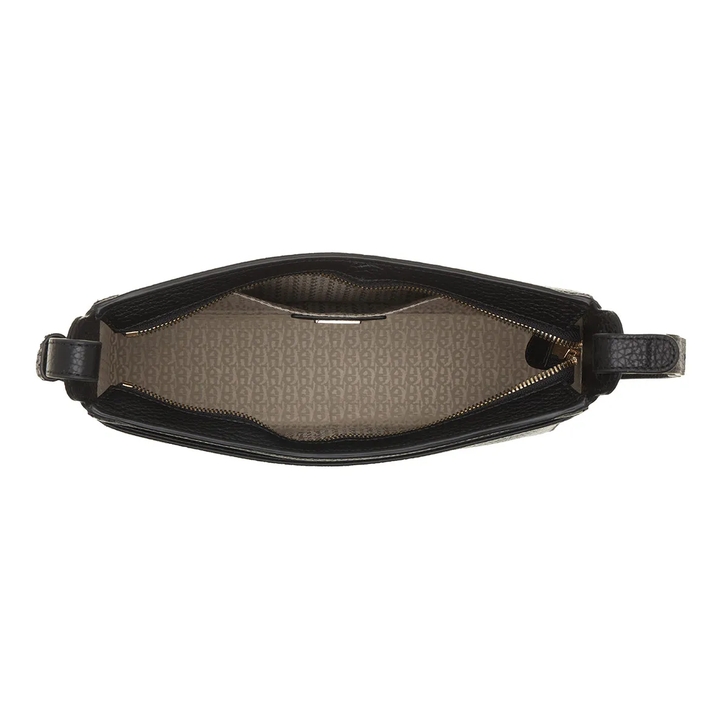 Sac Bandoulière En Cuir Noir Etienne Aigner - Occasion En Très Bon état (petites Traces)