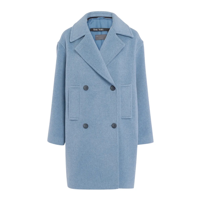 Marc Aurel Wintermantel Mantel blau
