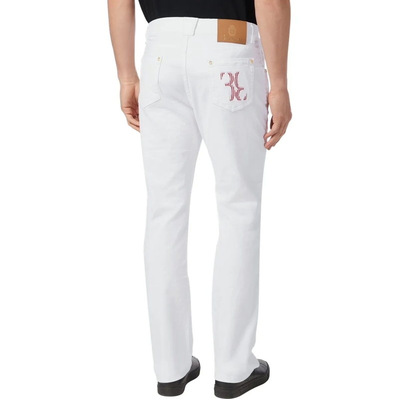 BILLIONAIRE Jeans mit geradem Bein Jeans Regular Fit Double B weiss(Image 2)