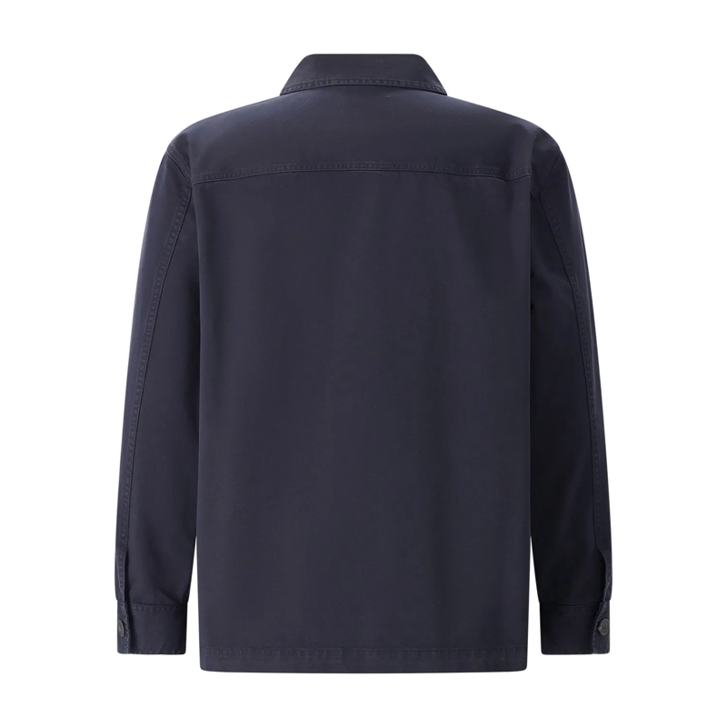 Saint Laurent Hemd Hemdjacke mit Logo blau(Image 8)