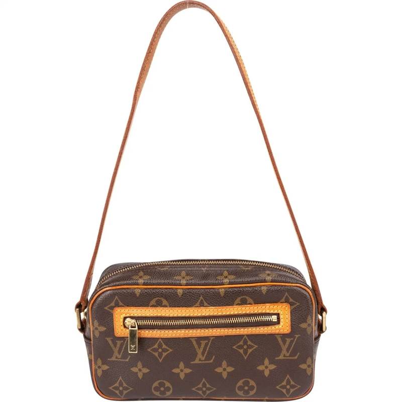 Louis Vuitton Schultertasche Louis Vuitton Canvas Monogram Pochette Cite Handba braun