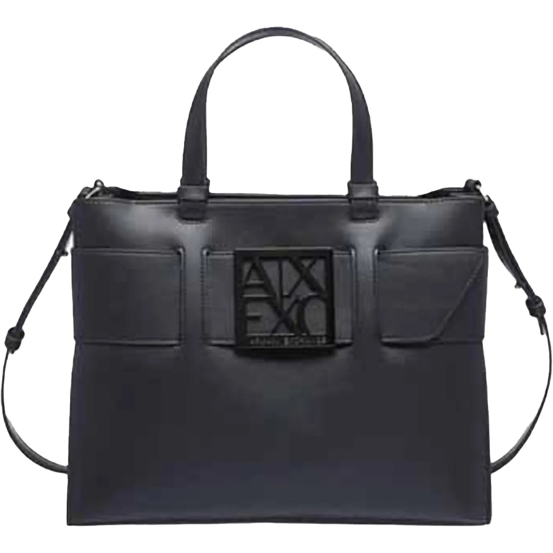 Armani Exchange Tote Bags Black schwarz